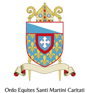 Emblème de l’Ordo Equestris Sancti Martini Caritativa, l’Ordre équestre de Saint-Martin le Charitable